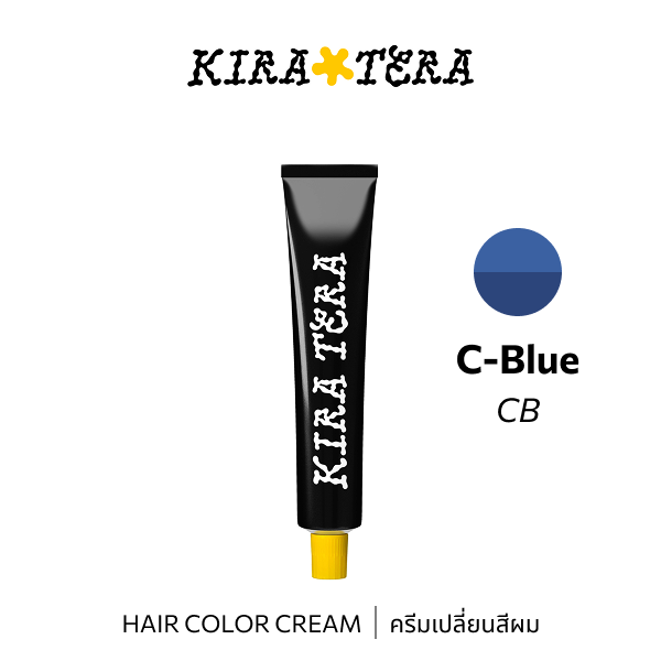 b-ex KIRATERA Color CB 100g hair color cream tube in vibrant shade with packaging details visible