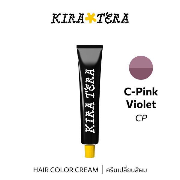 b-ex KIRATERA Color CP 100g hair color cream in shade 6, showing the tube with vibrant hair dye formula