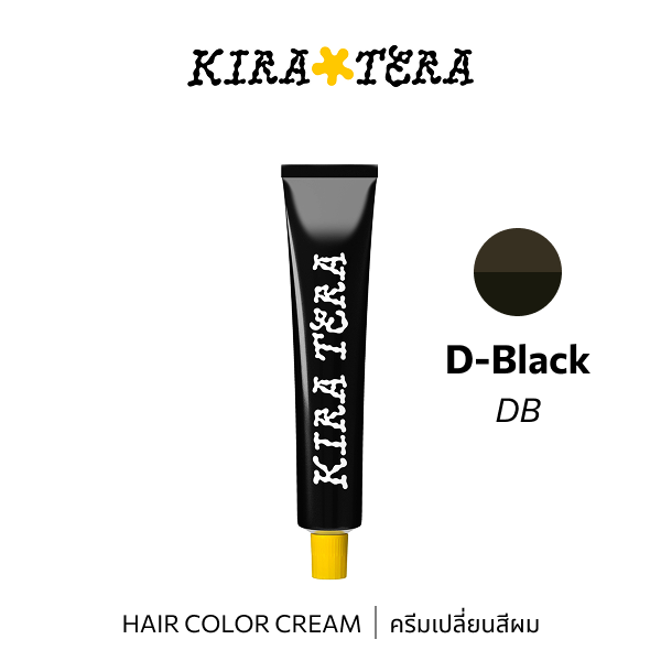 B-ex KIRATERA Color DB hair color cream in 100g, vibrant dye with creamy texture and rich color for hair coloring.