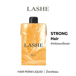 b-ex LASHE TC-1 hair perm liquid in 400mL bottle, professional hair treatment solution with clear labeling and packaging.