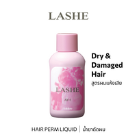b-ex LASHE Liquid RE-1 hair perm liquid in 400mL bottle, suitable for professional hair curling and styling.
