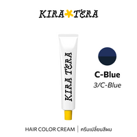 b-ex KIRATERA Color CB/03 100g hair color cream in vibrant shade, showing smooth cream texture and rich color application.