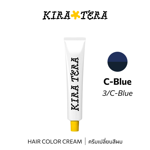 b-ex KIRATERA Color CB/03 100g hair color cream in vibrant shade, showing smooth cream texture and rich color application.