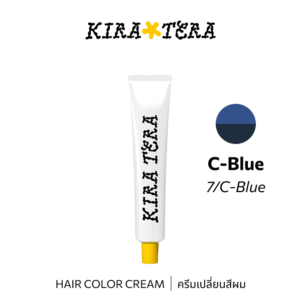 b-ex KIRATERA Color CB/07 hair color cream in 100g, showing vibrant shade in a tube with a smooth, creamy texture.
