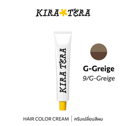 b-ex KIRATERA Color GG/09 hair color cream in 100g jar, shown in a sleek container with vibrant hair dye.