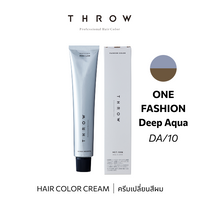 b-ex THROW Color DA/10 hair color cream in 100g jar, vibrant hair dye with a sleek container and colorful packaging.