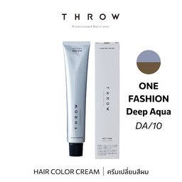 b-ex THROW Color DA/10 hair color cream in 100g jar, vibrant hair dye with a sleek container and colorful packaging.