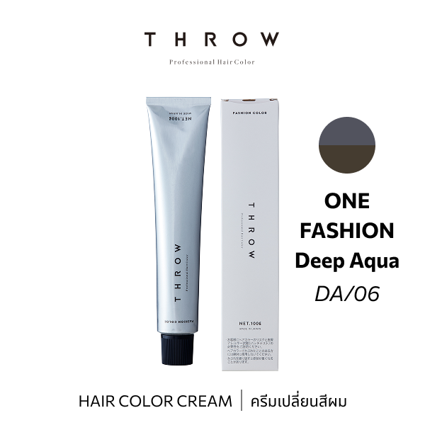 b-ex THROW Color DA/06 hair color cream in 100g jar, vibrant hair dye with rich color and creamy texture.