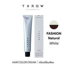 b-ex THROW Color White 100g hair color cream in a jar, showcasing smooth, creamy white hair dye product for hair coloring.