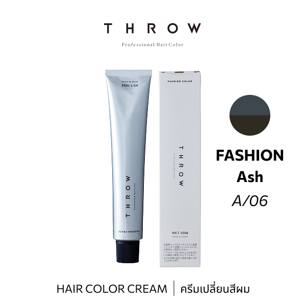 b-ex THROW Color A/06 hair color cream in 100g, showing vibrant pastel shade in a creamy hair dye container.