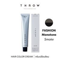 b-ex THROW Color Smoke hair color cream in vibrant Throw47 shade, showcasing bold, smoky hair color application