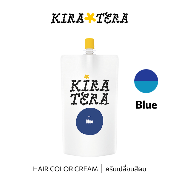 b-ex Blue Hair Color Cream in 400g jar, vibrant blue shade for hair coloring, featuring the b-ex brand's hair dye formulation.