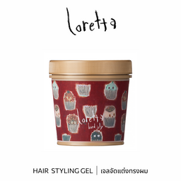 b-ex Loretta Hard Jelly hair styling gel in a 300g container, showing the clear gel texture and branding label.