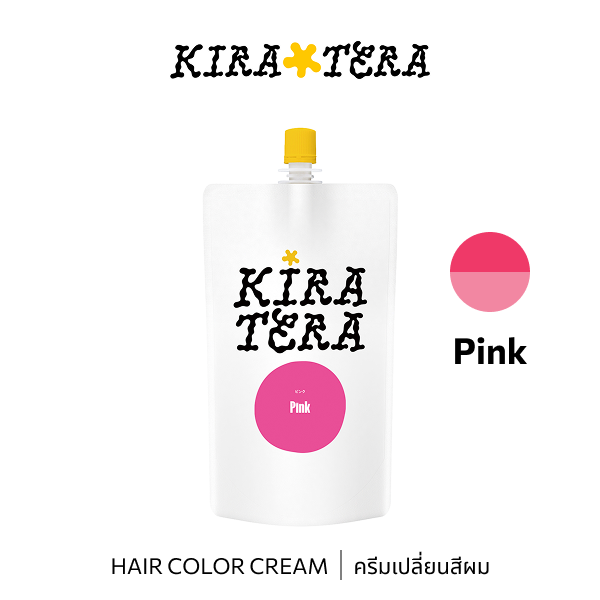 b-ex Pink Hair Color Cream in 400g jar with vibrant pink shade and creamy texture, suitable for bold hair coloring.
