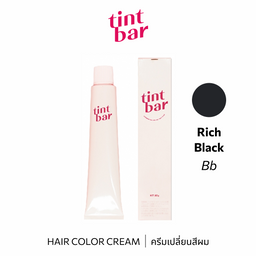 b-ex Tintbar Rich Back 90g hair color cream tube showing vibrant hair dye in a sealed container.