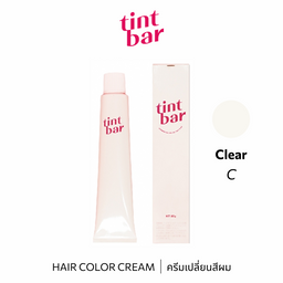 b-ex Tintbar Clear 90g hair color cream tube with a sleek, white packaging and black cap, designed for hair coloring.